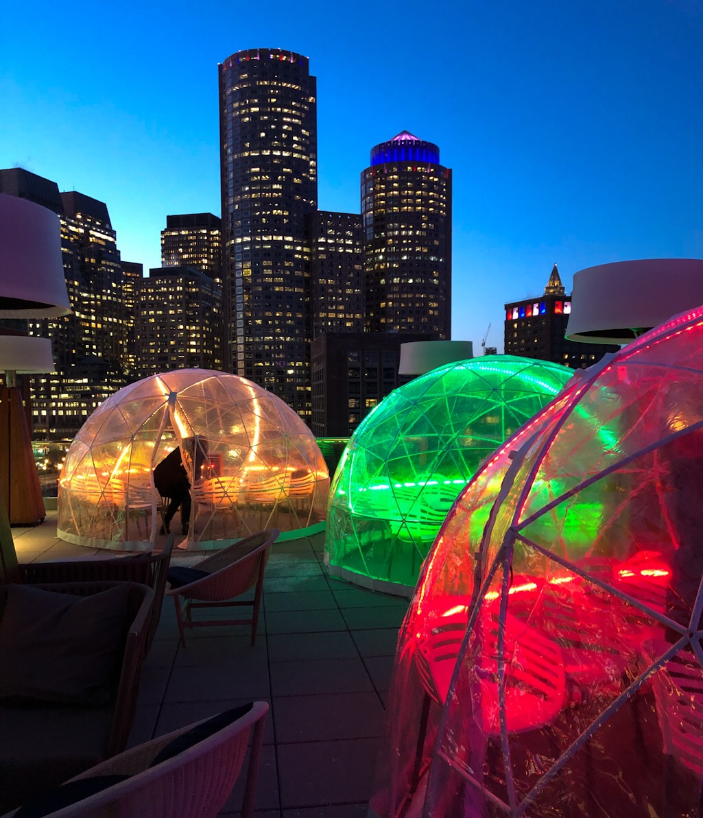 The Igloo Bar at Lookout Rooftop Boston Travel Likea Local MA