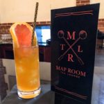 Dorian Gray cocktail at the Map Room Tea Lounge.