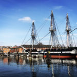 The USS Constitution in the Charlestown Navy Yard.
